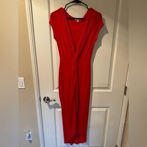 Vibrant Red Maxi Dress